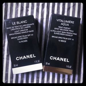 Chanel Bundle w/ Le Blanc & Vitalumiere Aqua